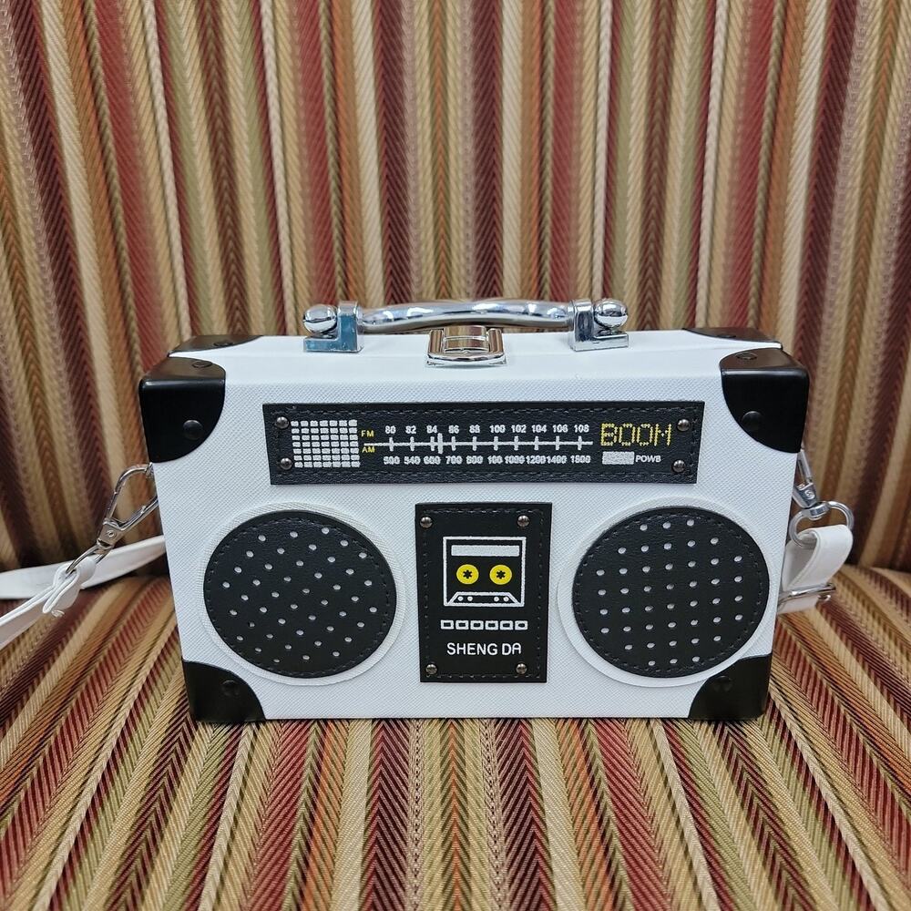 Small Boom Box purse with adjustable strap